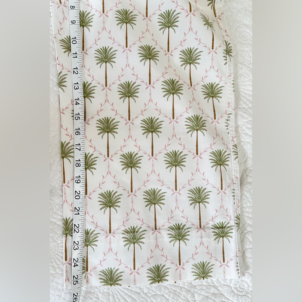 NWT SZ 10 Crown & Ivy Wide leg White Palm Fashion Pants - Picture 7 of 8